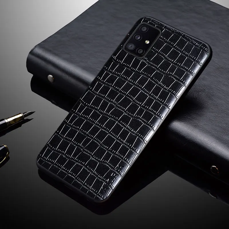 Роскошный чехол из крокодиловой кожи для Samsung GalaxyA11 M11 A12 M12 F12 A22 A32 5G M51 M31 M31S S20 FE M32 A51