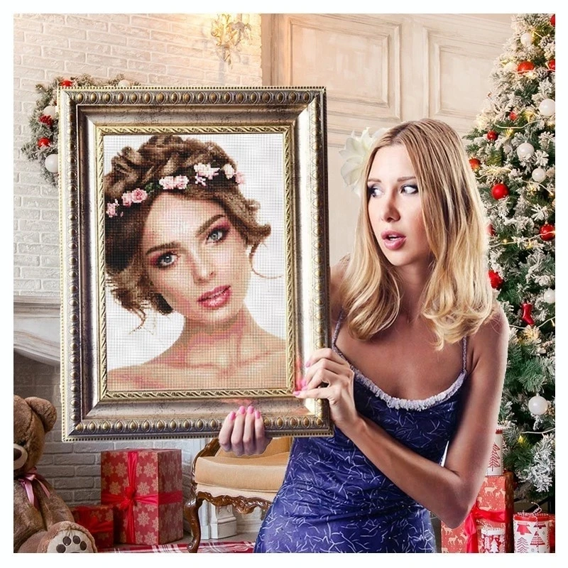 

5D Diy Photo Custom Wall Decor Diamond Painting Private Needlework Diamond Mosaic Picture Of Rhinestones Home Decor Painting