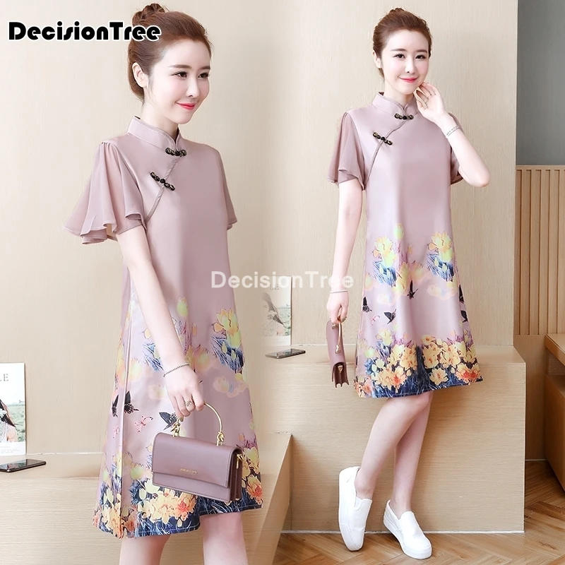 2021 китайское платье Ципао традиционное классическое женское элегантное новое с