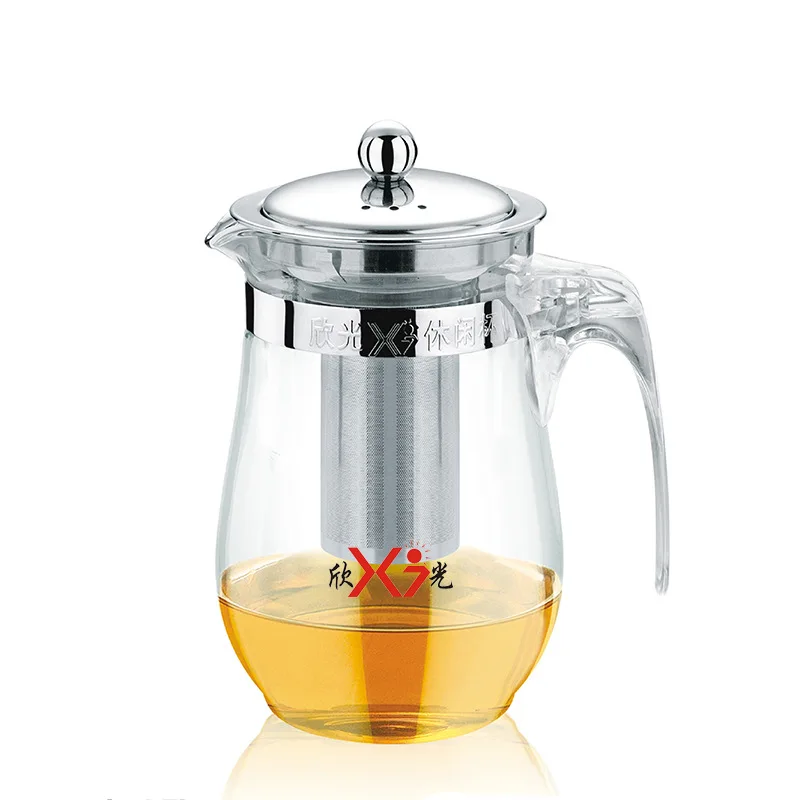 

Stainless Steel Teapot Customizable Logo Heat-Resistant Glass Tea Set Scented Teapot Household Gift Cup