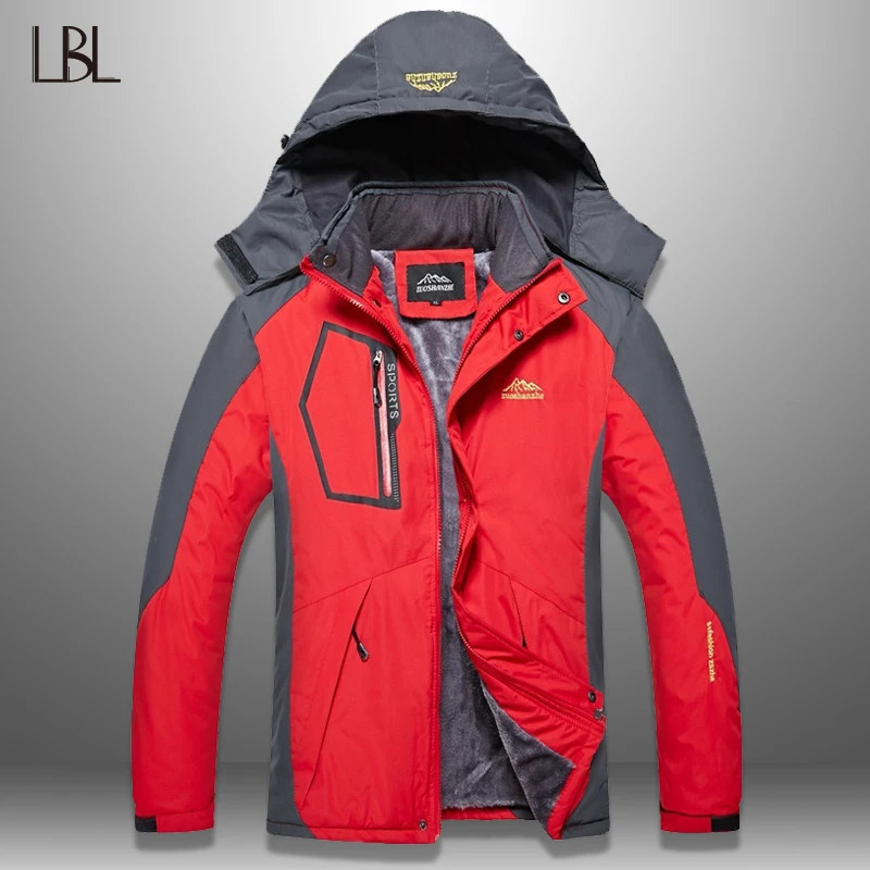LBL Зимняя мужская куртка Водонепроницаемая походная Теплое толстое пальто