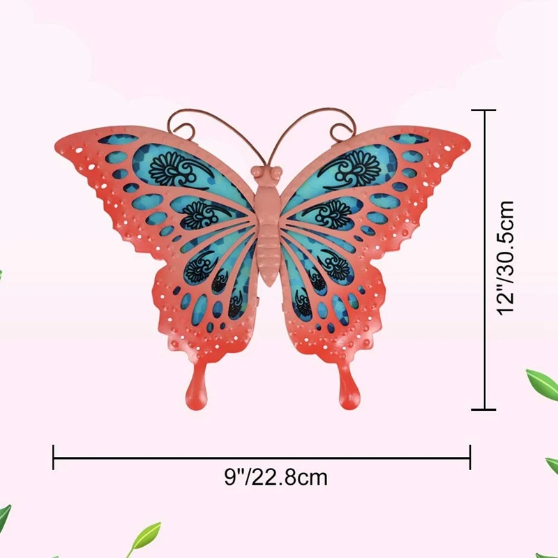 

Metal Butterfly Wall Decoration Outdoor Indoor Theme Home Decoration Garden Living Room Bedroom