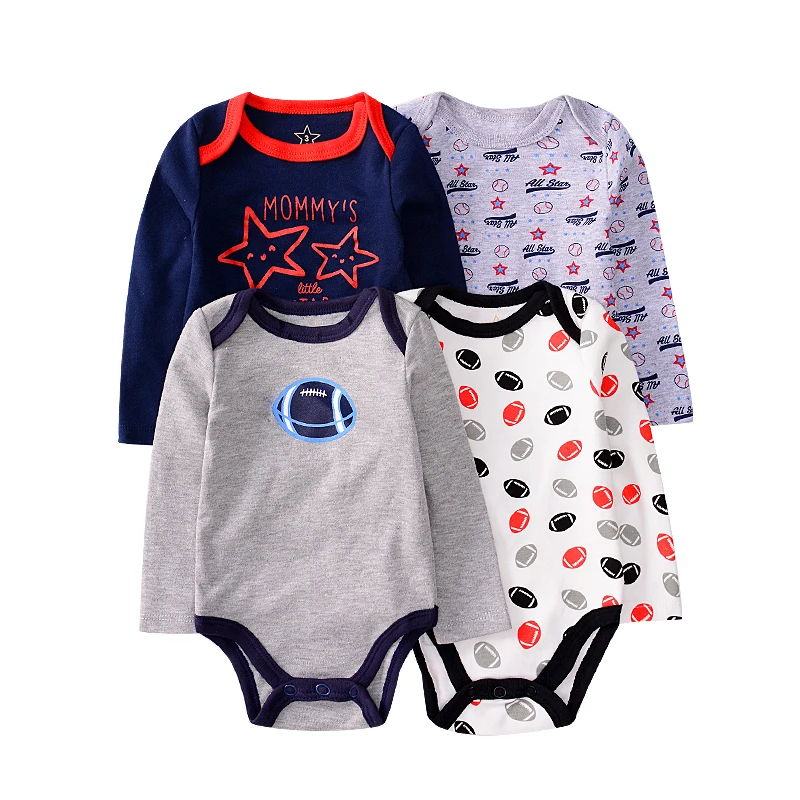 Комбинезон детский с длинным рукавом круглым вырезом 5 шт./компл. весна-осень