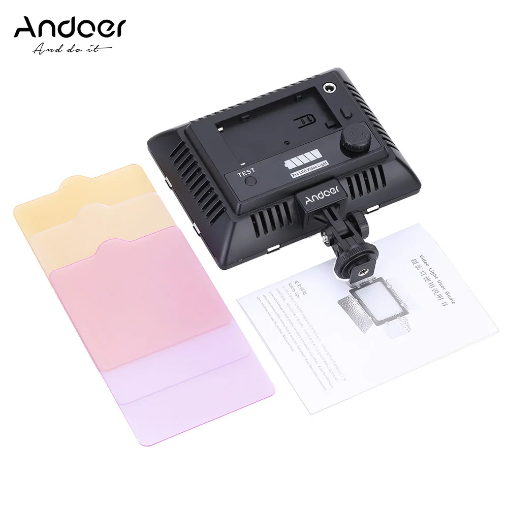 Видеопанель Andoer W160 6000K 160 светодиодов для Canon Nikon Olympus Fujifilm DSLR камер DV