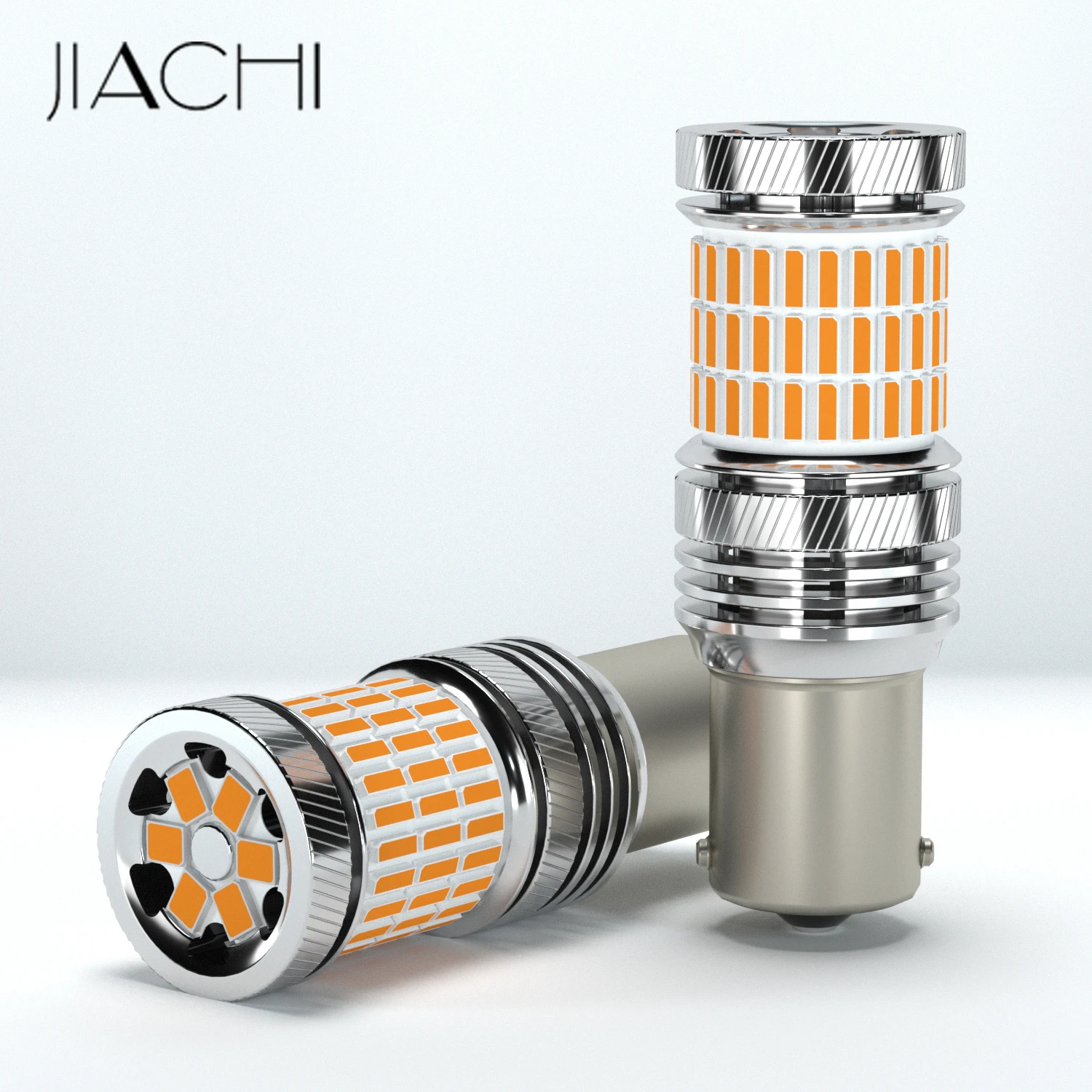 JIACHI 2PCS 1156 BA15S W21/5W LED Car Turn Singal Auto Blinker PY21W BAU15S 3156 7440 High Power No Error Yellow DC12V-24V Super - купить по