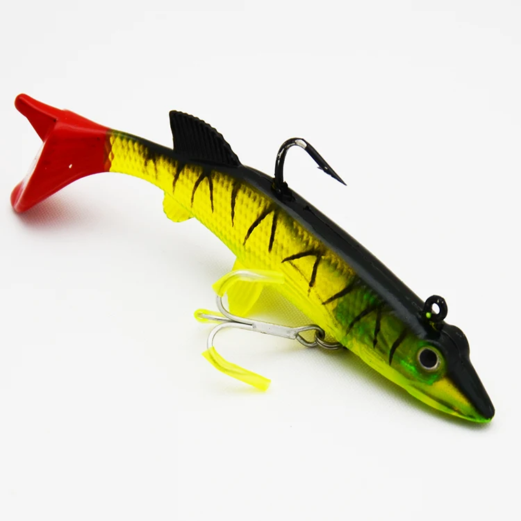 FJORD мягкая Рыболовная Приманка 5 шт./лот свинцовая головка крючок 27 г 120 мм