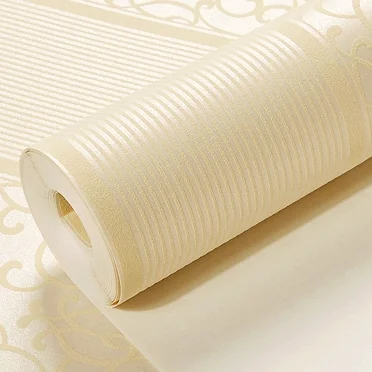 Европейские 3D вертикальные полосатые плотные нетканые обои с вертикальной