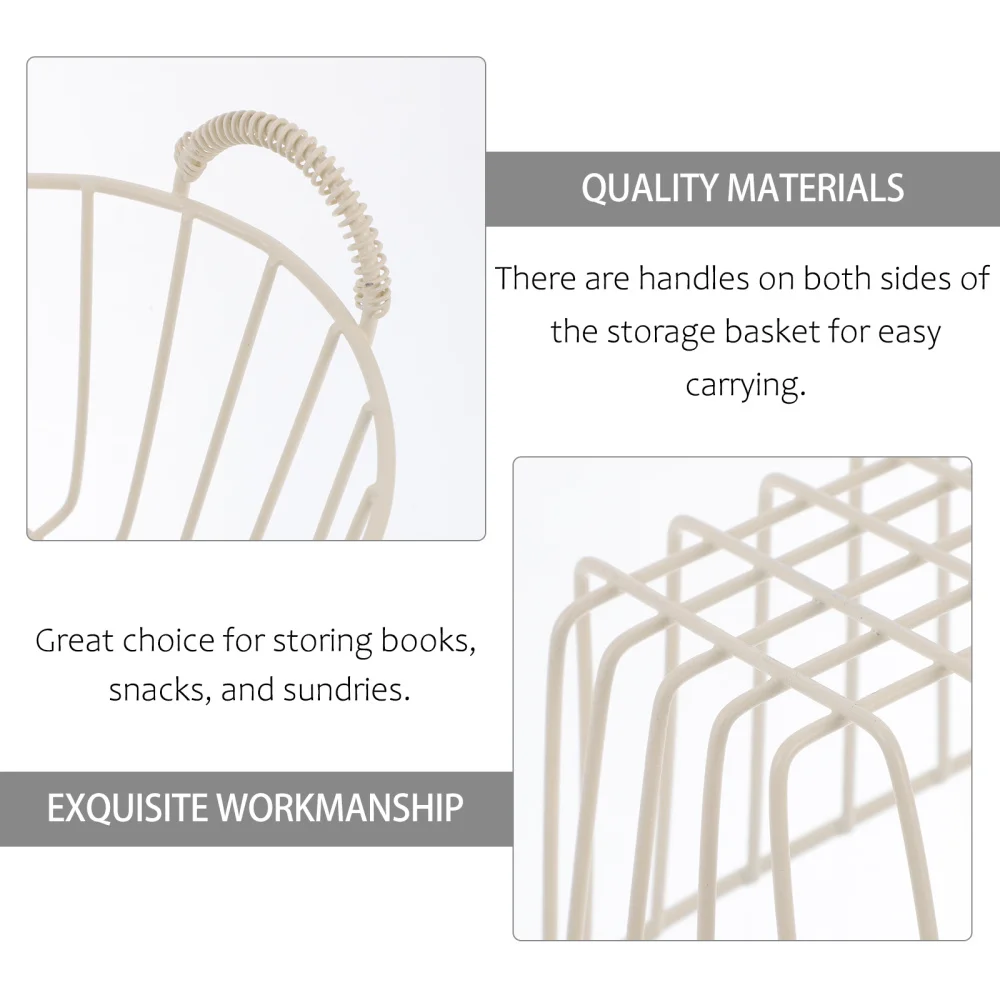1 шт. железная корзина для хранения настольная всякой всячины большая | Дом и сад