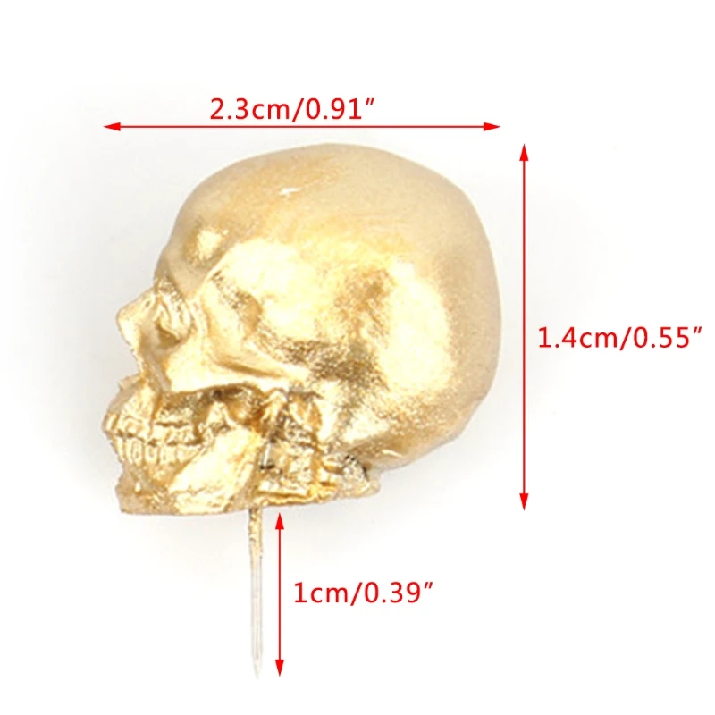 

5pcs/box Resin Skull Thumbtack Drawing Pins Pushpin Cork Board Photo Wall Map Markers Office School Supply