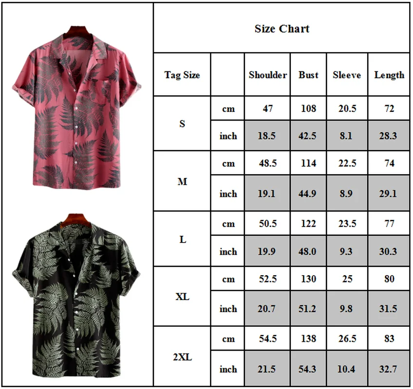 

New Style Mens Summer Short Sleeve Shirt Casual Hawaii Print Button-Up T-Shirt Holiday Top Universal Fashion