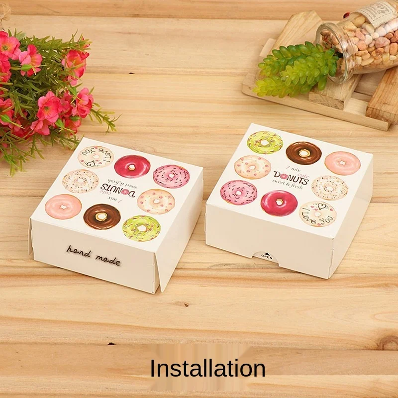 

20 штук в форме пончика Бумага коробка упаковочные коробки для выпечки для Baby Shower или для вечеринки по случаю Рождественский подарок коробки...