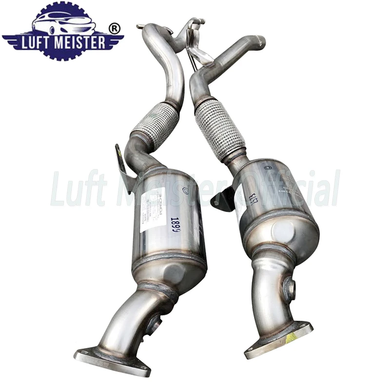 Пара правый передний/левый каталитический конвертер для Porsche Cayenne 3.6L V6 2011 2014