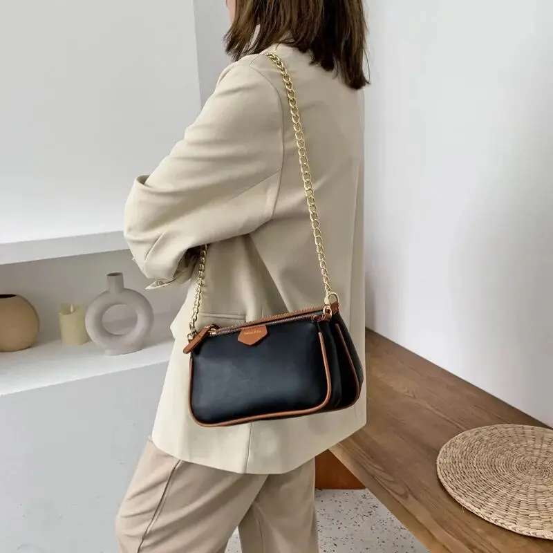 Сумки через плечо из искусственной кожи на цепочке для женщин модная новинка 2020