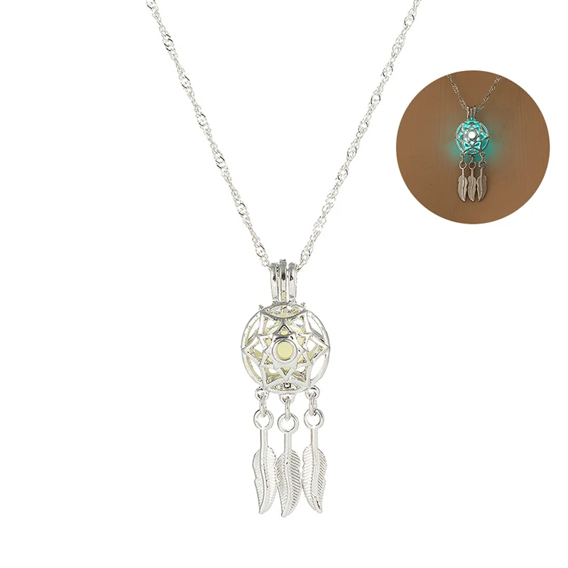 Новое светящееся ожерелье Ловец снов кулон День рождения Valentime подарки для