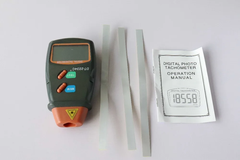 Цифровой Лазерный Фото Тахометр бесконтактный RPM Tach цифровой лазерный тахометр измеритель скорости двигателя