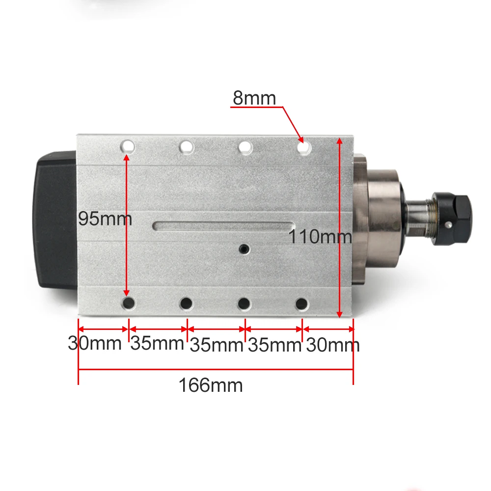 2.2 кВт с воздушным охлаждением комплект шпинделя 2200 Вт ЧПУ шпиндель 24000 об/мин