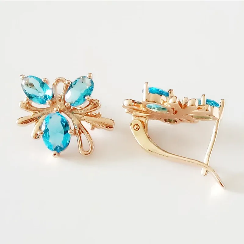 Роскошный женский комплект ювелирных изделий модные Романтические ювелирные