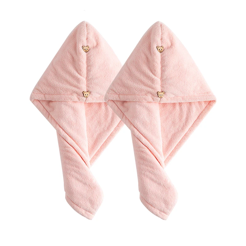 

Тюрбан Женский, быстросохнущий, с пуговицами, из бархата кораллового цвета, 2 упаковки