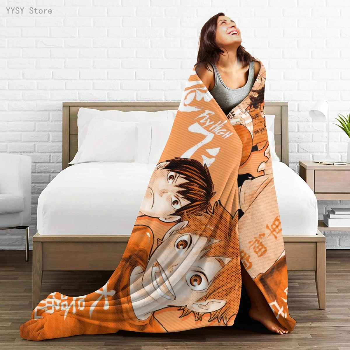 

Haikyuu (6) Anime printed Ultra-Soft Micro Fleece Blanket flannel throw Sherpa bedspread bedding sofa