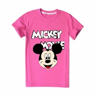 2 16years summer kids t shirt disney mickey mouse anime figures cartoon printing clothing girl boy clothes infant toddler tee
