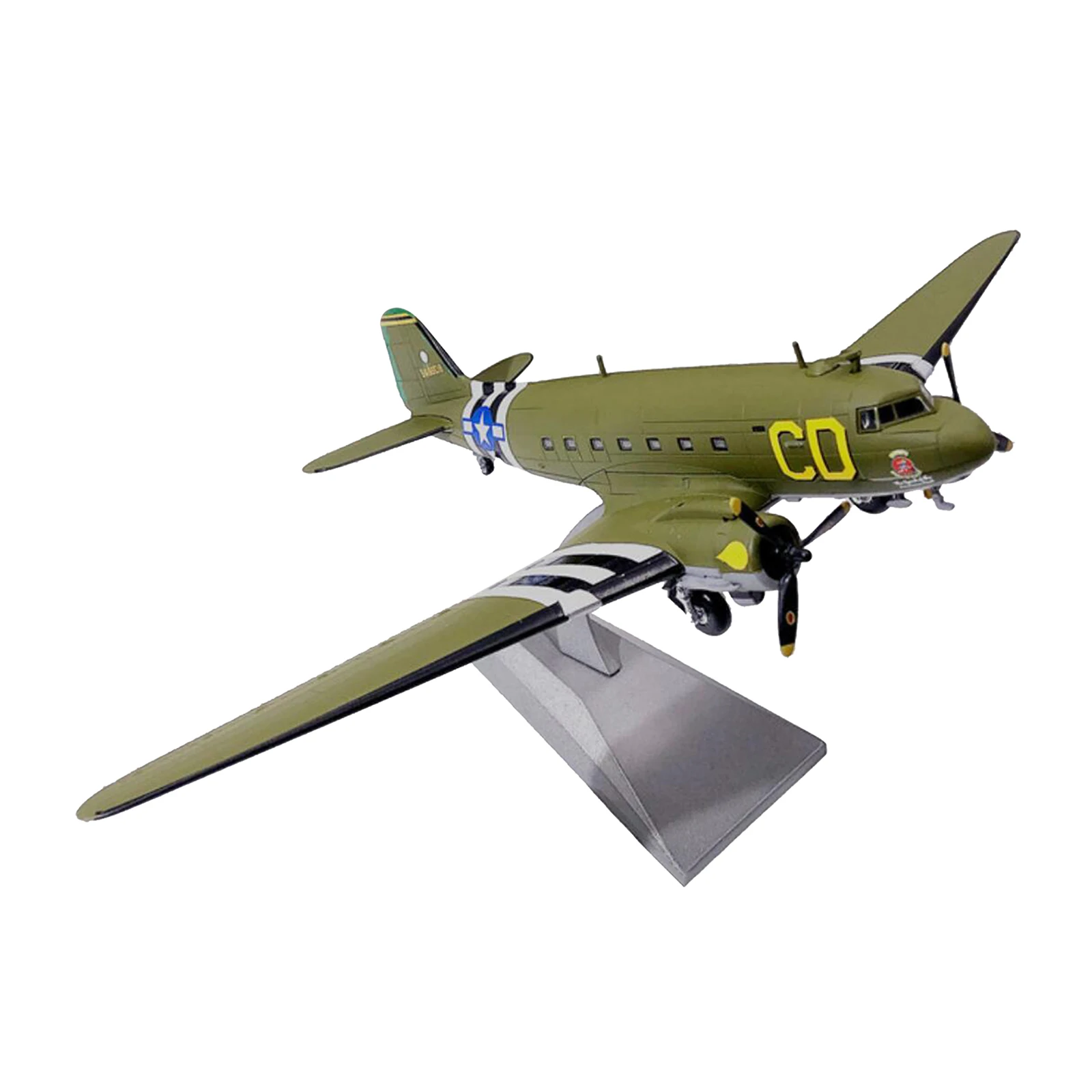 

1:100 Scale WWII U.S. C47 Transport Model Airplane Kit D Day 75th Gift