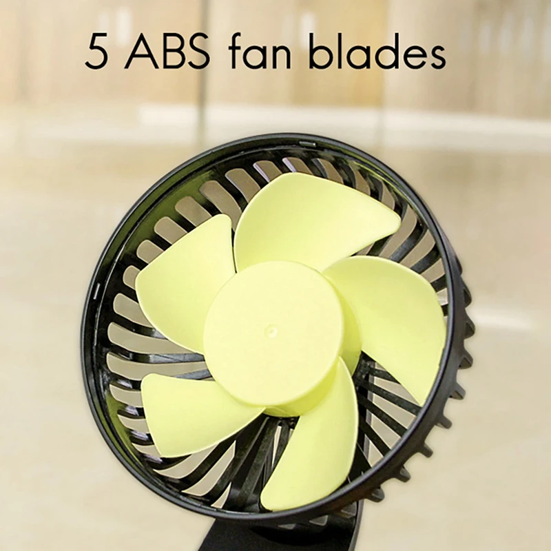 

Universal Large Wind Three Speed Control USB Car Fan USB Car Fan Suction Cup Car Seat Back Single Head Car Fan 12V 24V