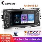 Автомобильный радиоприемник Camecho, Android 8,1, 7 дюймов, HD, GPS-навигация, автомобильный радиоприемник, Авторадио 2 Din, Wi-Fi, MP5, Bluetooth, FM для Ford, мультимедийный плеер