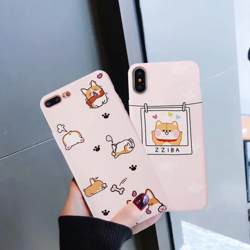 Мягкий силиконовый чехол JAMULAR с изображением корги животного щенка для iPhone 7 XS MAX XR
