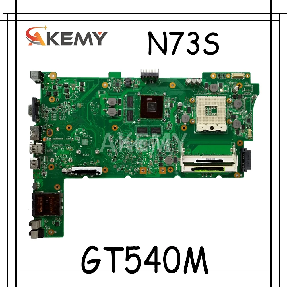 Для ASUS N73S N73SV N73SM материнская плата для ноутбука GT540M видеокарта Mainboard|Материнские