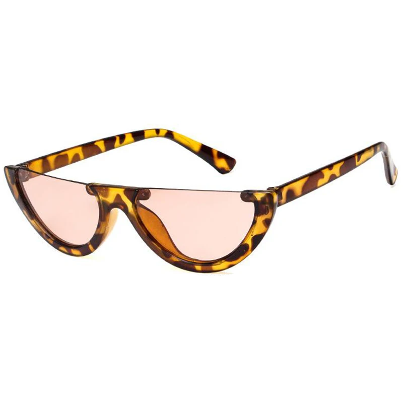 

women Half frame sunglasses Trimmed trumpet red sun glasses men Fashion Retro Hot Sale Glasses uv400 lentes de sol mujer 2020