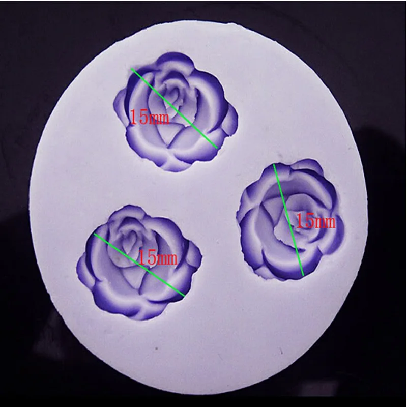 Горячая Распродажа силиконовая форма в виде цветка розы для выпечки тортов с