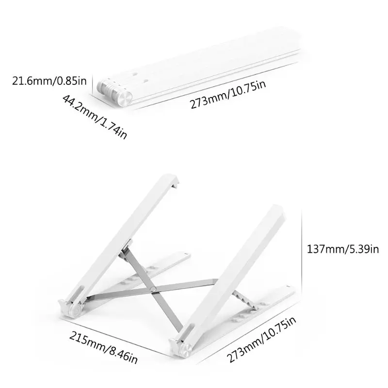 

Folding Laptop Holder Portable Tablet Stand Bracket Cooling Pad Adjustable Mount LX9B