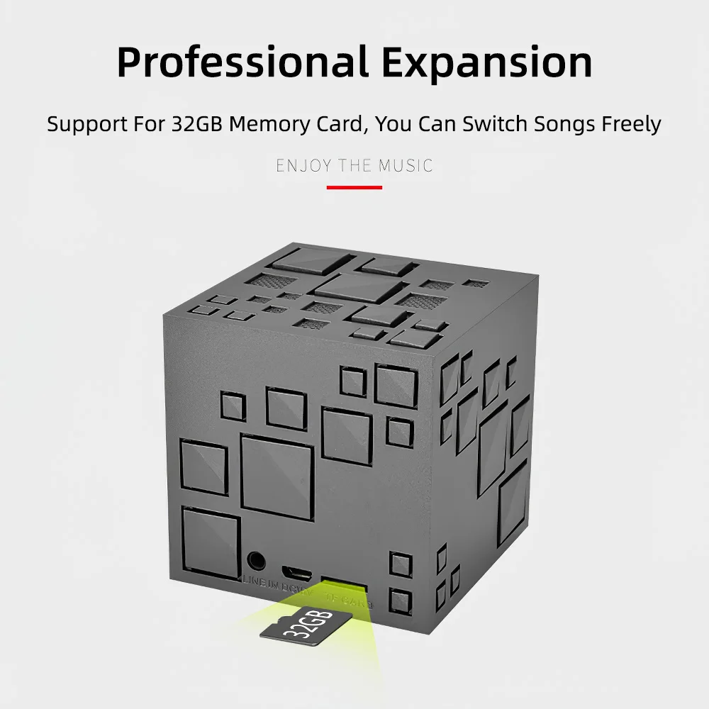 Cube Bluetooth динамик светодиодный свет портативный наружный сабвуфер для Xiaomi