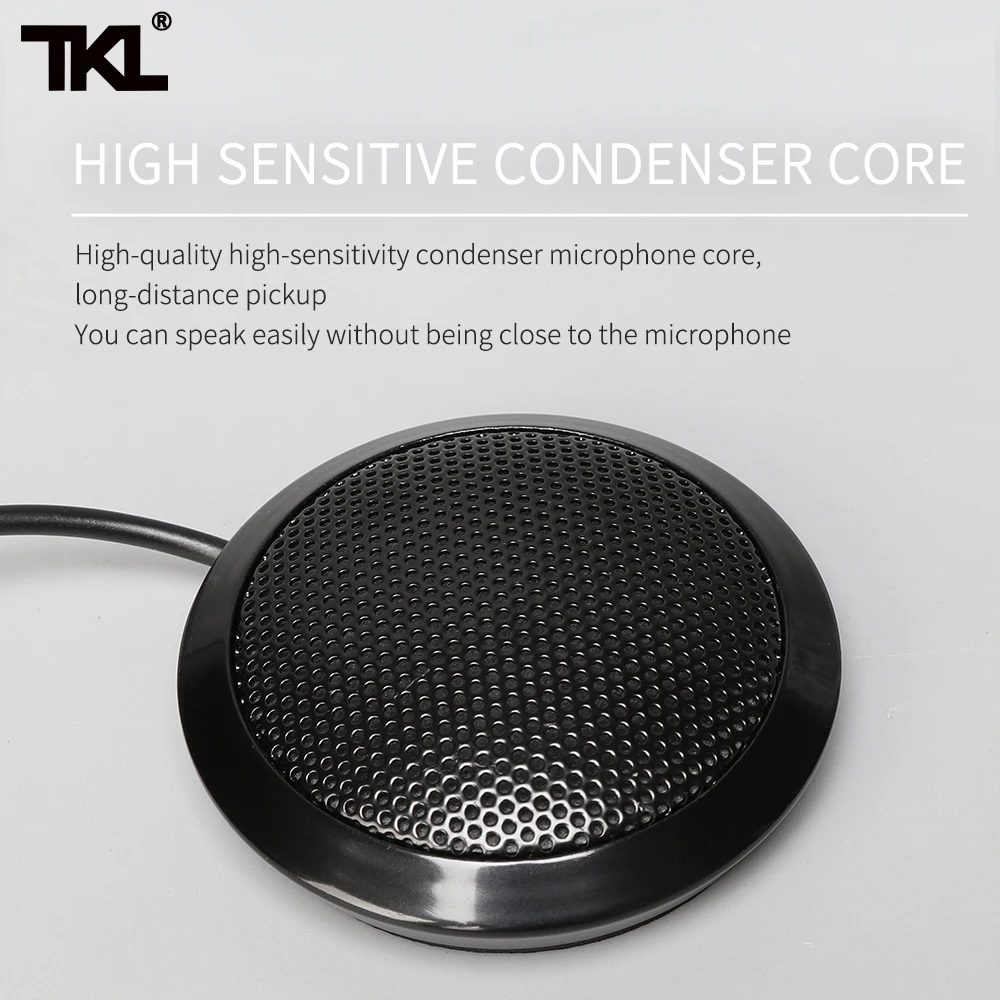 TKL USB конденсаторный микрофон всенаправленный настольный для встречи компьютера