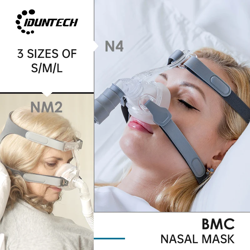 

CPAP Snoring Mask Nasal Respirator N4 N5 With Adjustable Headgear Clips For Medical Breathing Machine Ventilator Sleeping Apnea