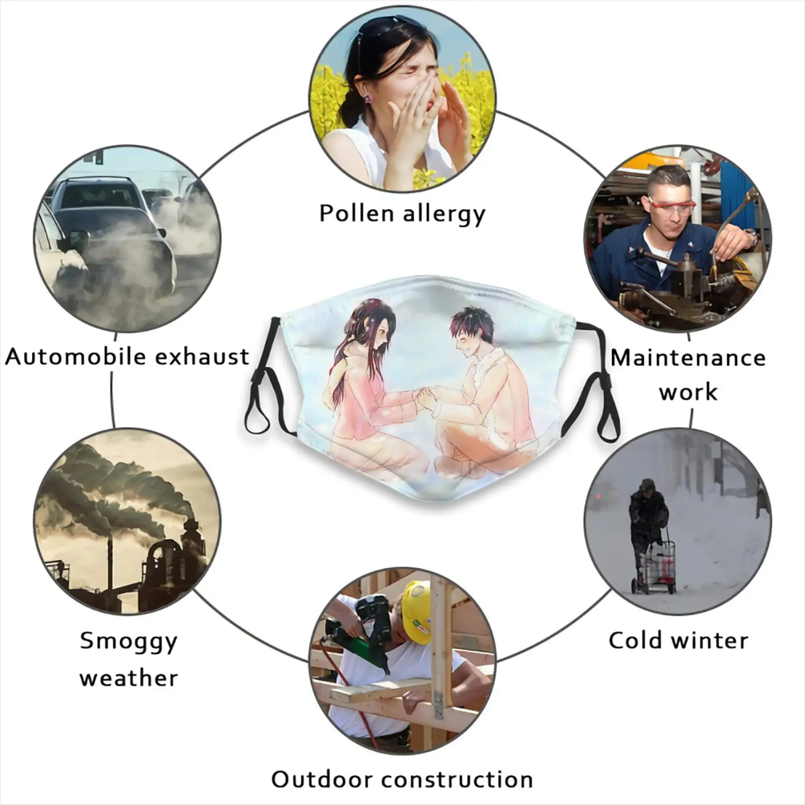 

3d print one piece Breathable mask funny female/male Filter air t shirt female/male Washable Reusable Masks mask denim masque