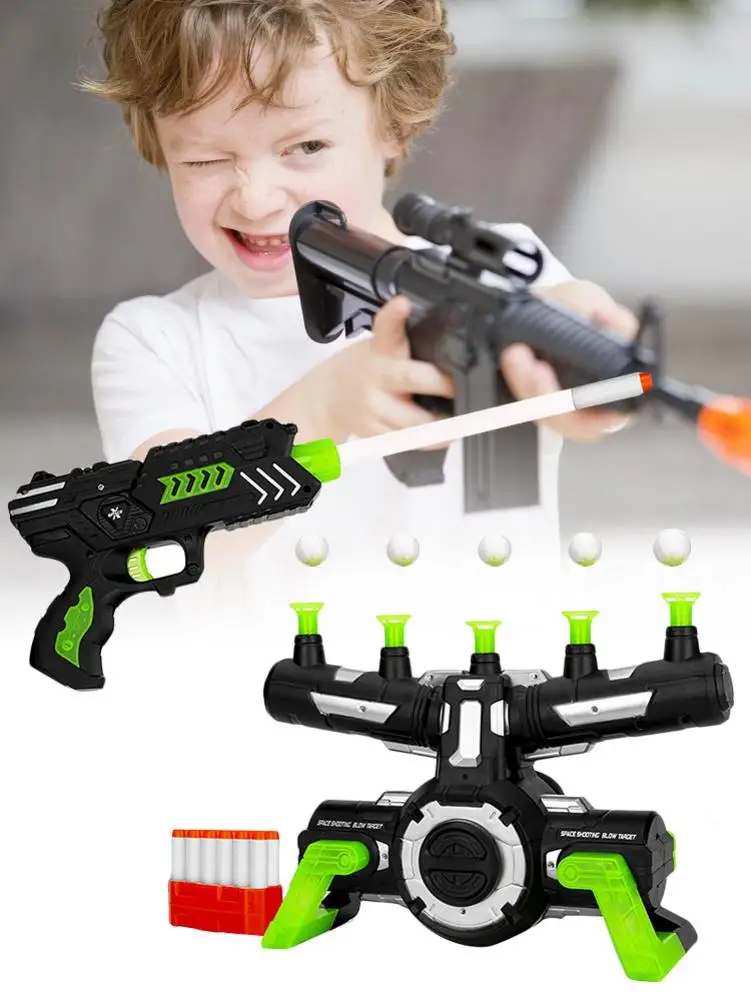 Светится в темноте стрельба игры пена Дротика бластеры плавающая мишень набор с