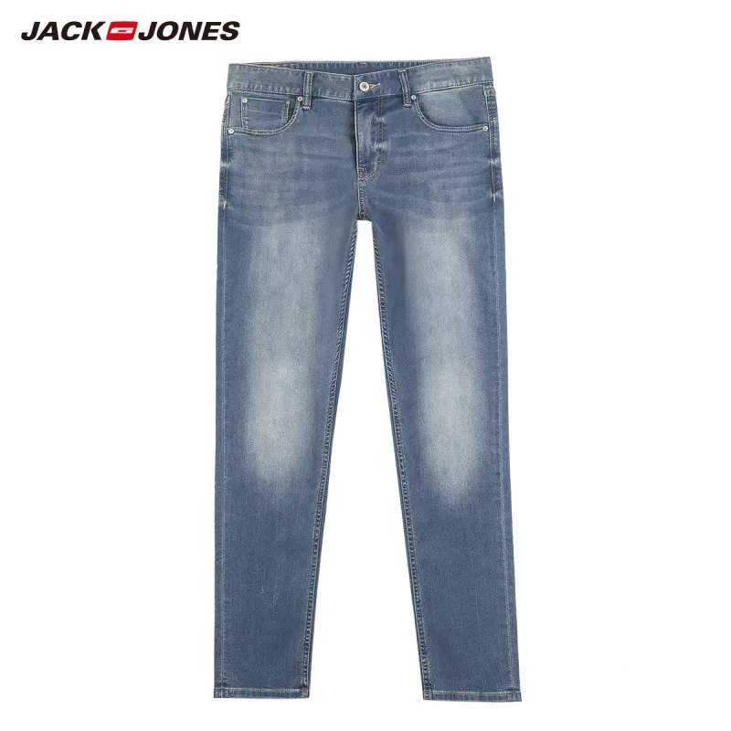 JackJones мужские эластичные мужские джинсы хлопковые джинсовые широкие брюки подходят брюки бренд Мужская одежда 219132584 - Цвет: 586-Slim