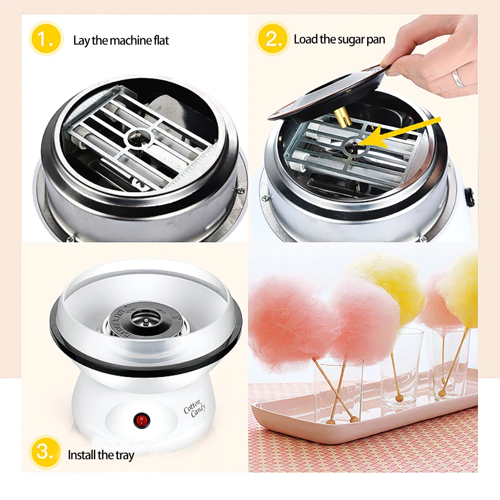 

New Electric DIY Sweet Cotton Candy Making Tool Cotton Sugar Floss Maker Machine Multipurpose Children's Favorite Easy To Use
