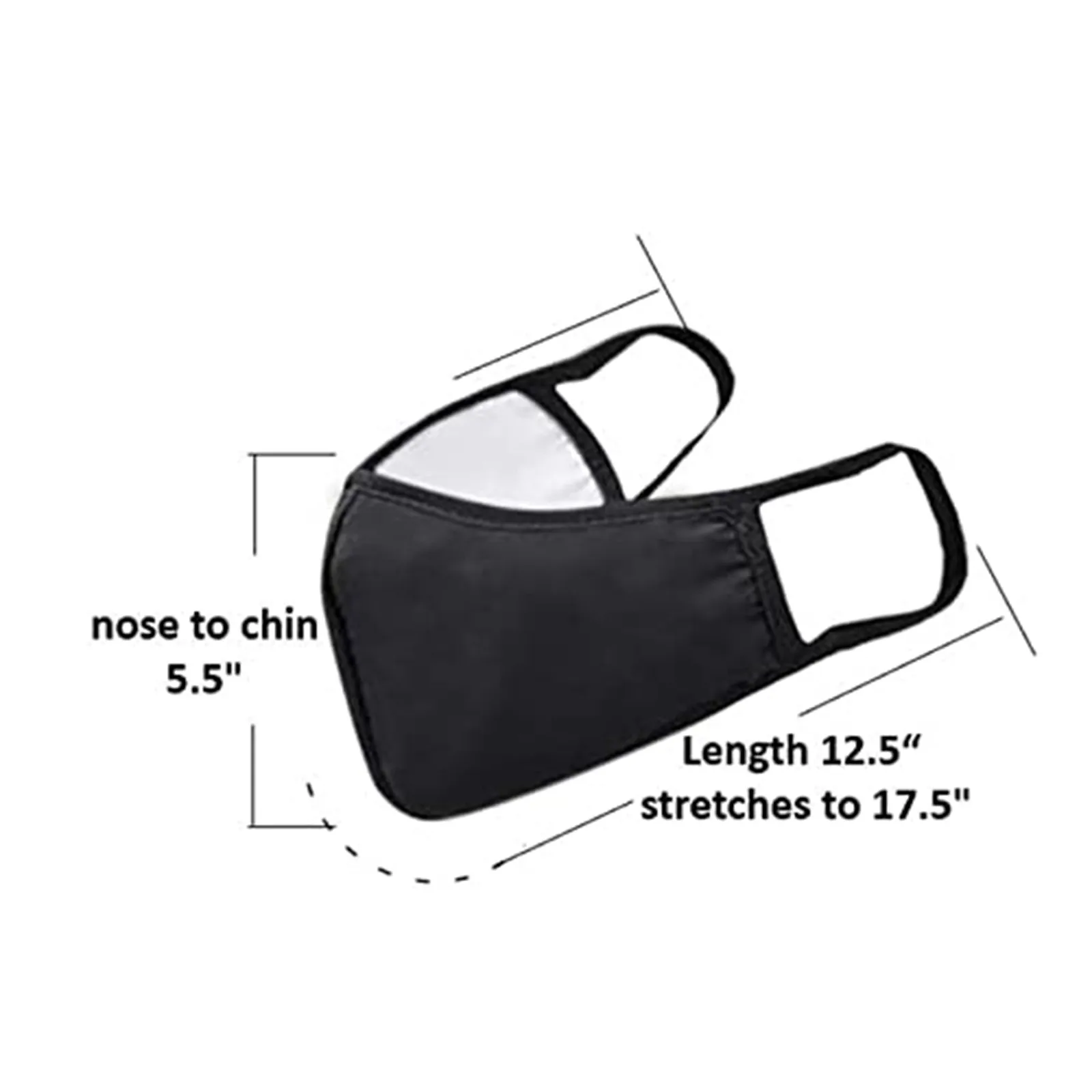 

Unisex Washable Black Mouth Mask Universal Dust-proof And Smog-washable Cotton Face Mouth Cover Reusable Protective Party Masks