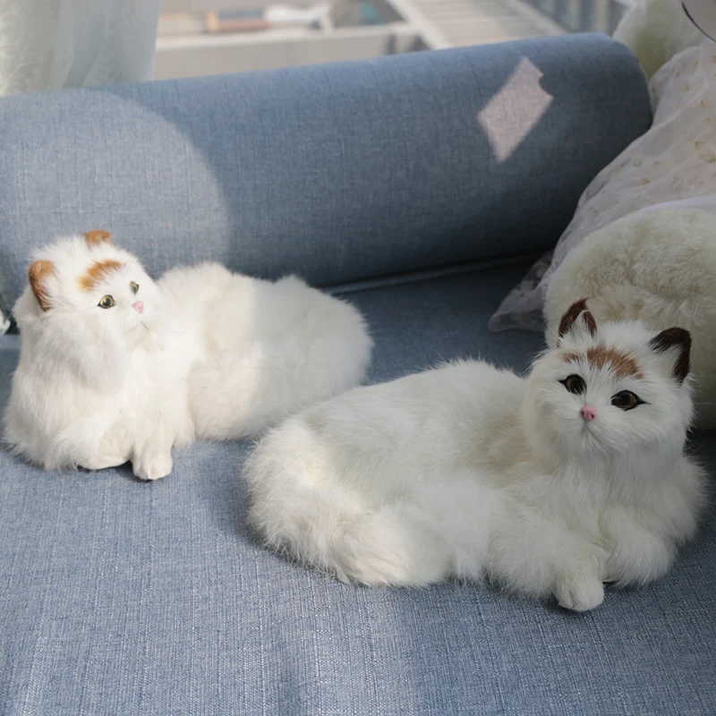 Новинка 2020 кукла кошка из искусственной кожи мех милый кот ручной работы детские