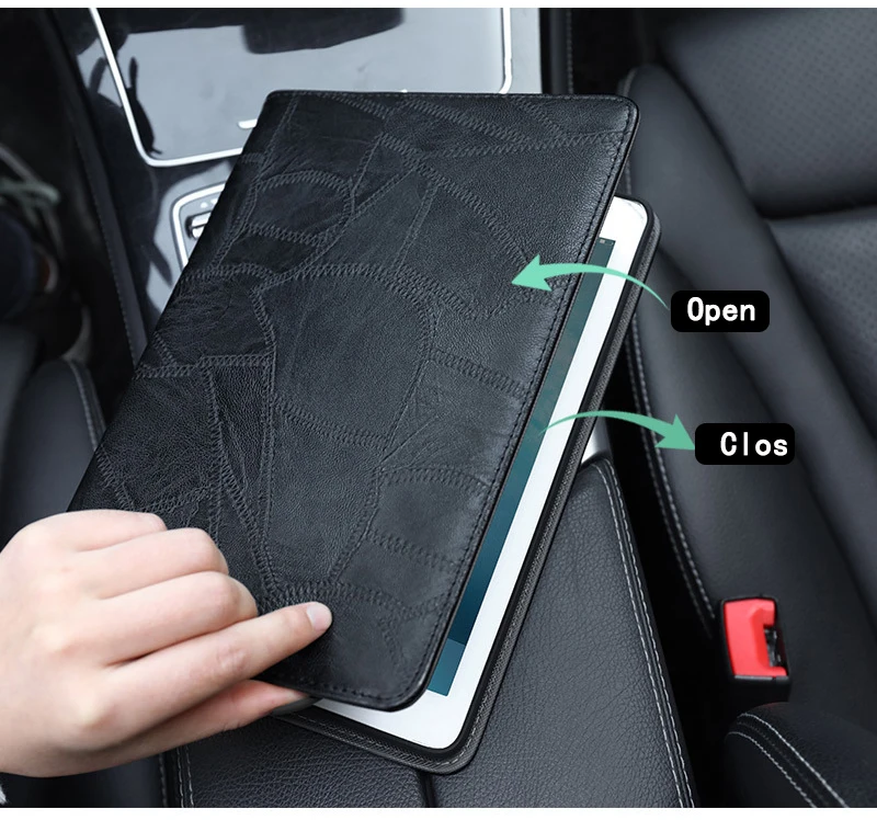 Умный чехол для iPad 2021 10 2 Funda Роскошный деловой силиконовый кожаный ipad 7/8/9