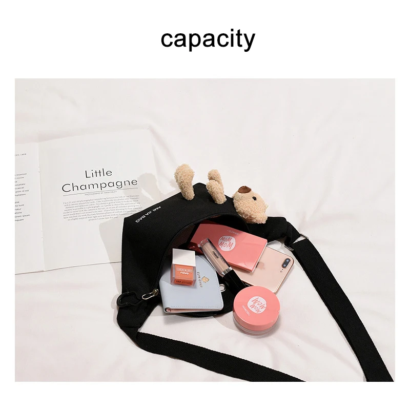 Холщовый мини мессенджер для девочек милые нагрудные сумочки Хобо Подарочная