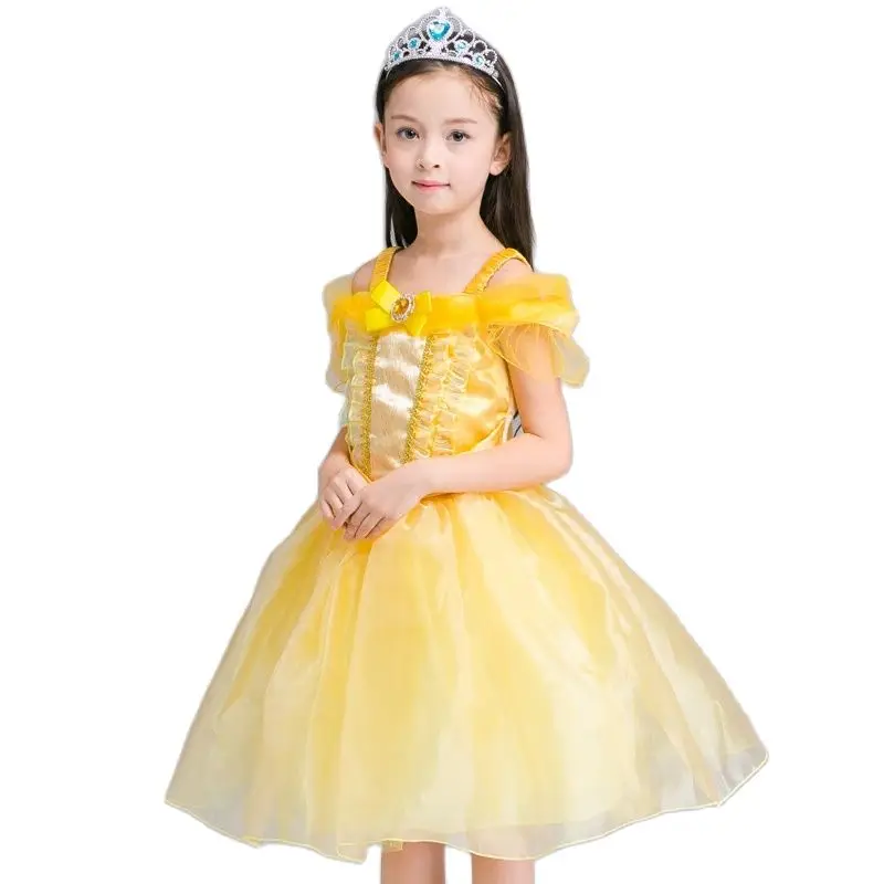 Disney Frozen dress Cosplay Costume Custom Kids Princess Sequined Cotton Baby Girls Vestidos Children christmas moana elsa | Детская