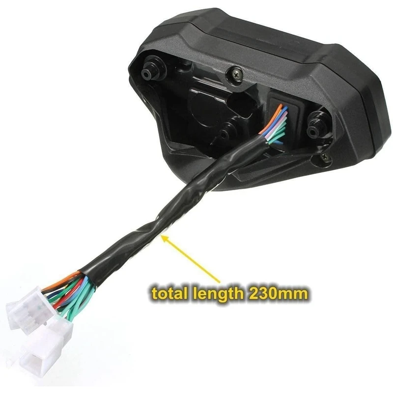 ЖК дисплей универсальный мотоцикл спидометр одометр 5 Шестерни 7 Подсветка 13000