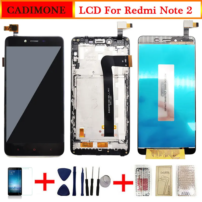 5 дюймов для Xiaomi Redmi Note 2 ЖК экран AAA Качество + рамка сенсорный замена сборка|Экраны