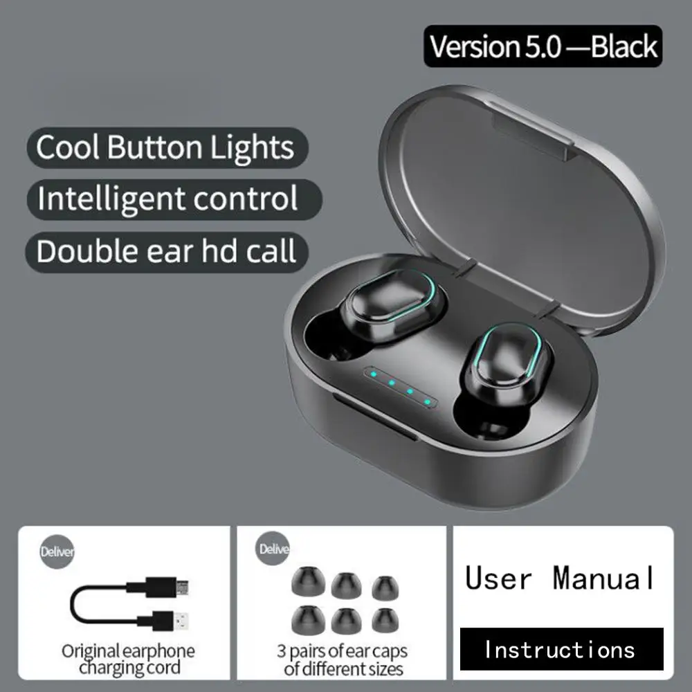 Bluetooth 5 0 TWS беспроводные наушники гарнитура HIFI мини в ухо спортивные беговые для