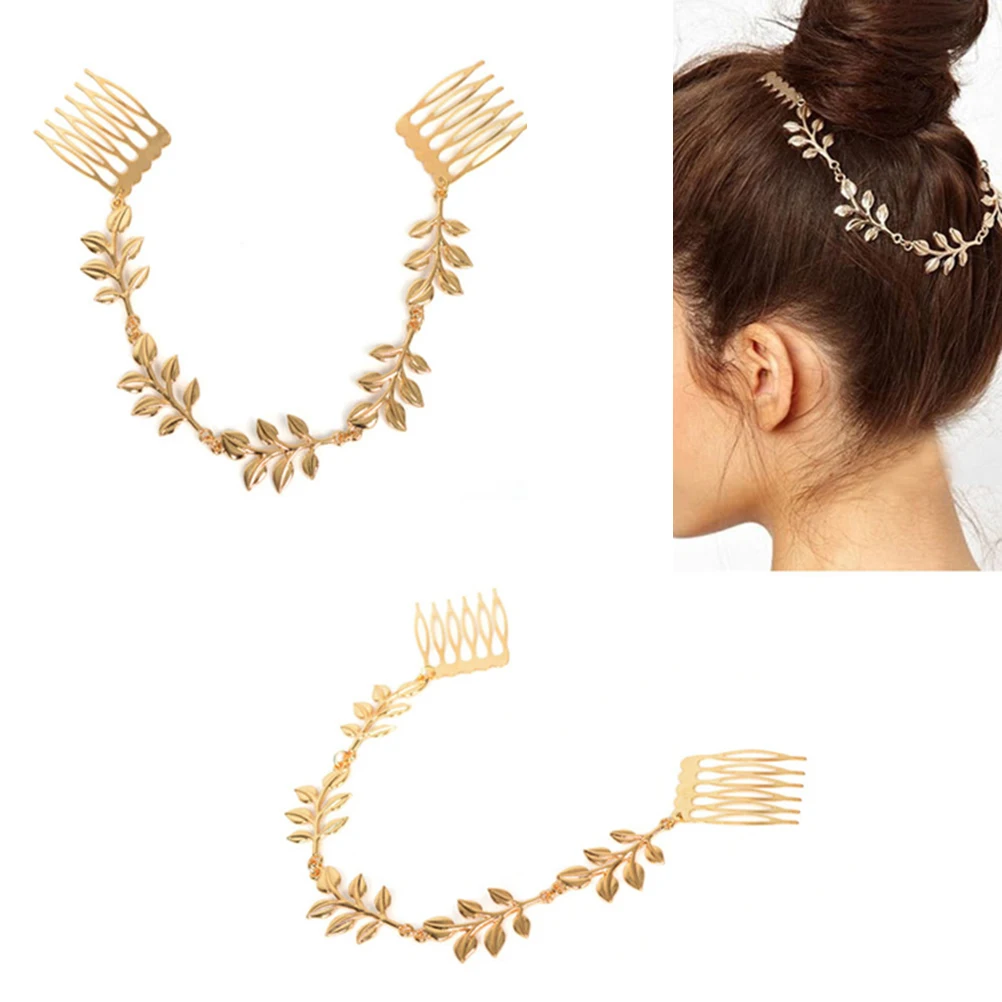 

Fashion Charm Women Metal Head Chain Headband Headpiece Hair Band Comb Jewelry