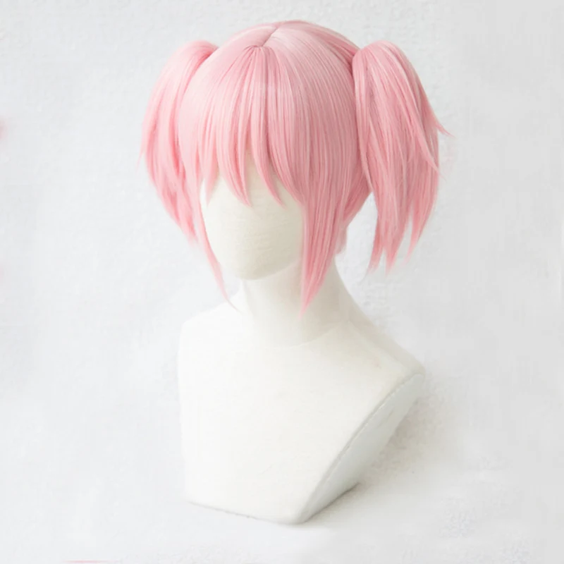 Puella Magi Madoka Magica Kaname Косплэй парик розовый зажим &quotконский хвост устойчивые к