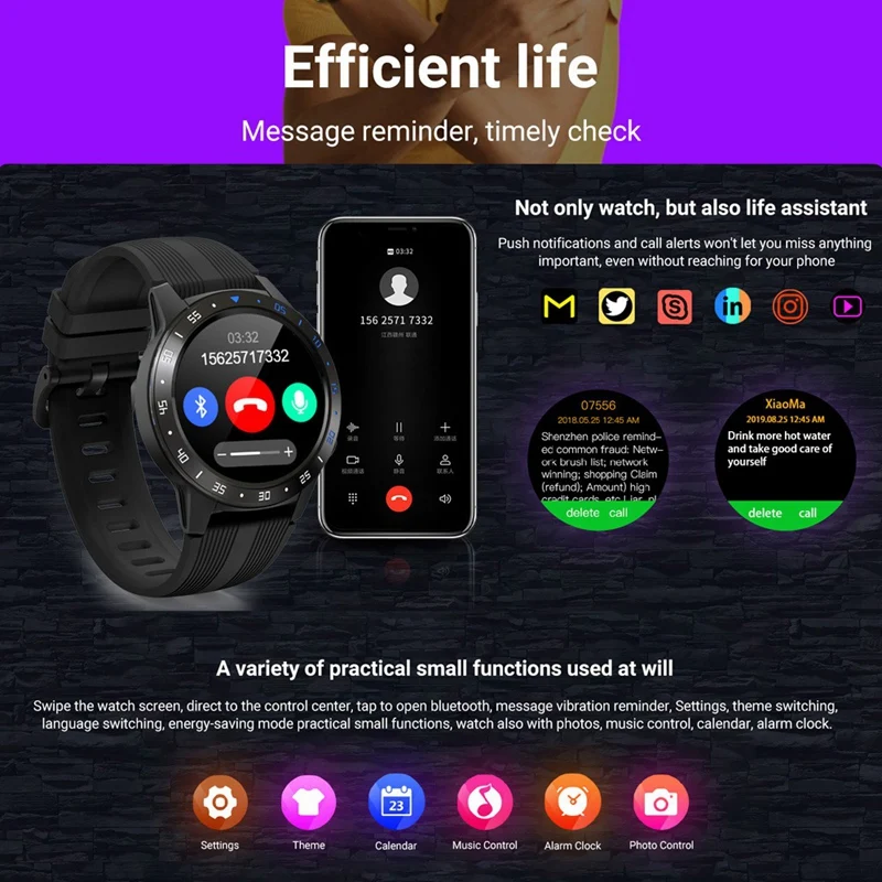 Горячая 3c смарт Часы Android gps Bluetooth альтиметр барометр поддержка пульса монитор
